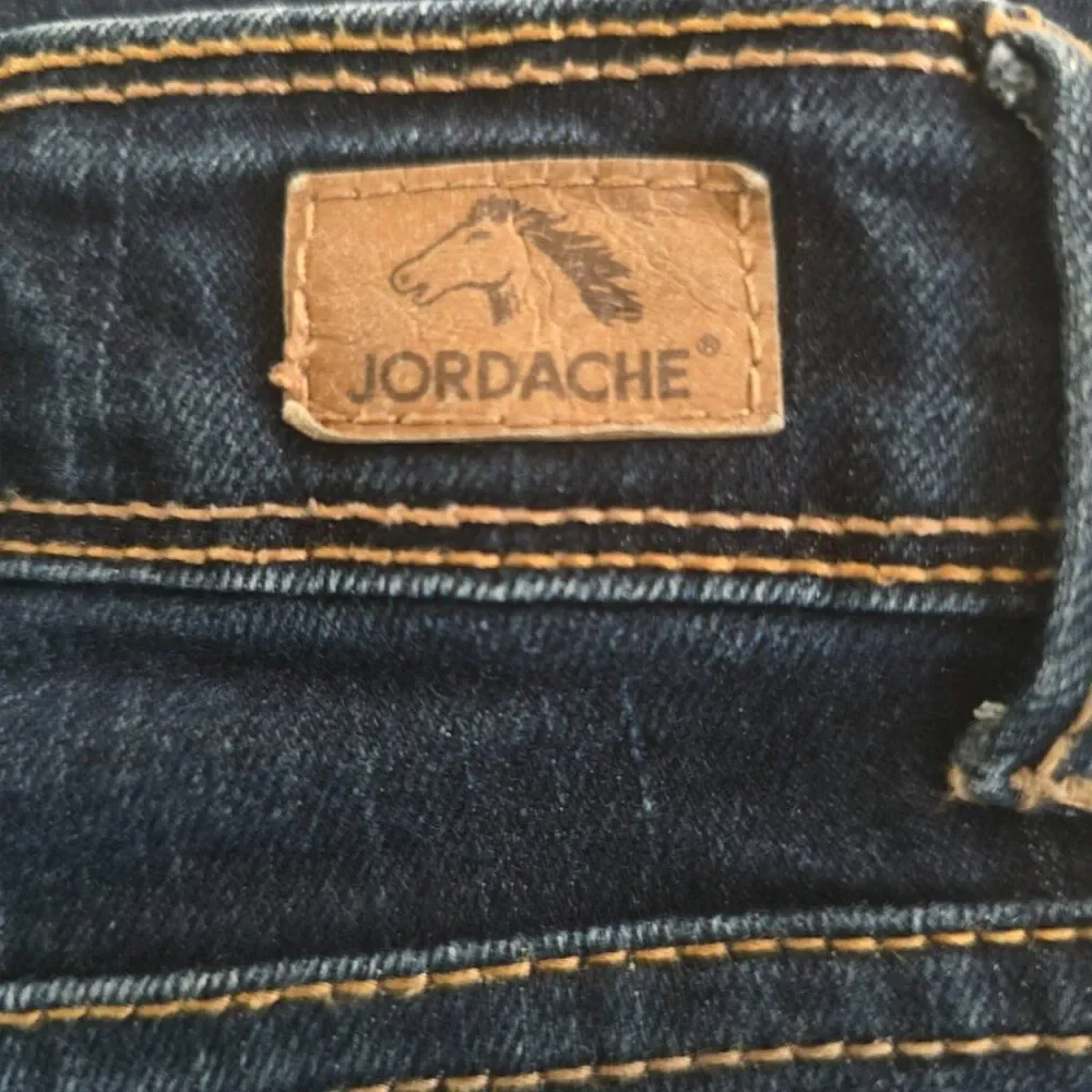 Girls Jordache Jeans Flare Cut Stretchable Blue Jeans Adjustable Waist Size 5